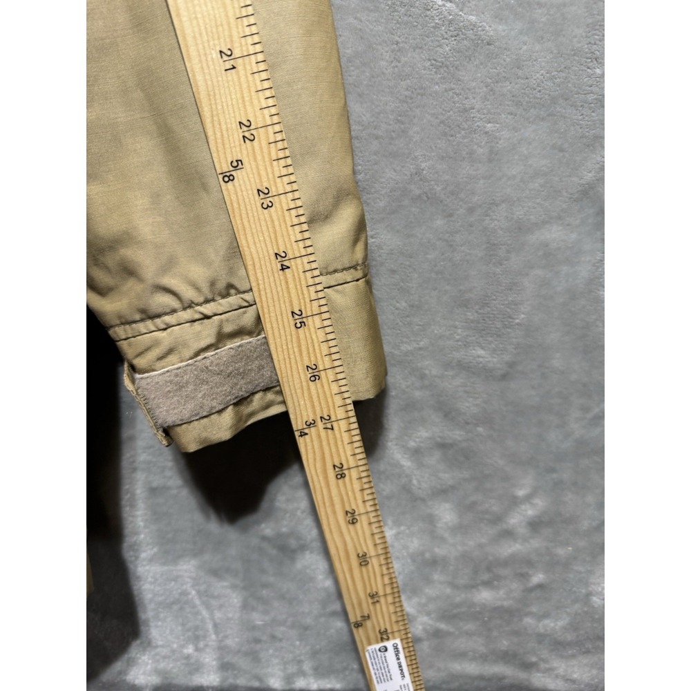 Woolrich Tan Utility Field Jacket Mens Medium Hooded Canvas Workwear USA - Picture 6 of 14
